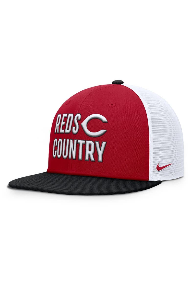 Men's Nike  Red Cincinnati Reds Pro Trucker Snapback Hat, Alternate, color, Red