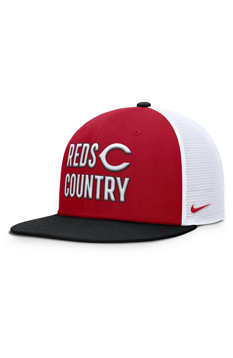 Nike Men's Nike  Red Cincinnati Reds Pro Trucker Snapback Hat, Alternate, color, Red
