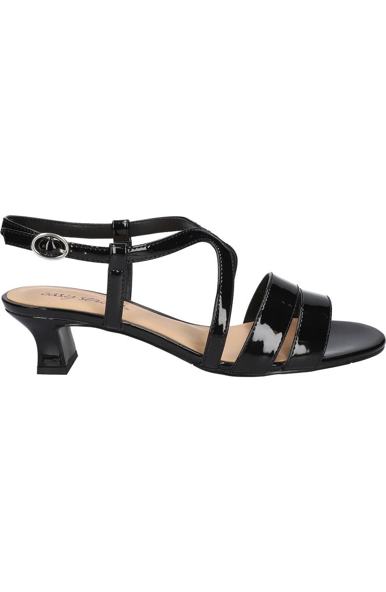 EASY STREET Blissful Ankle Strap Sandal, Alternate, color, Black Patent
