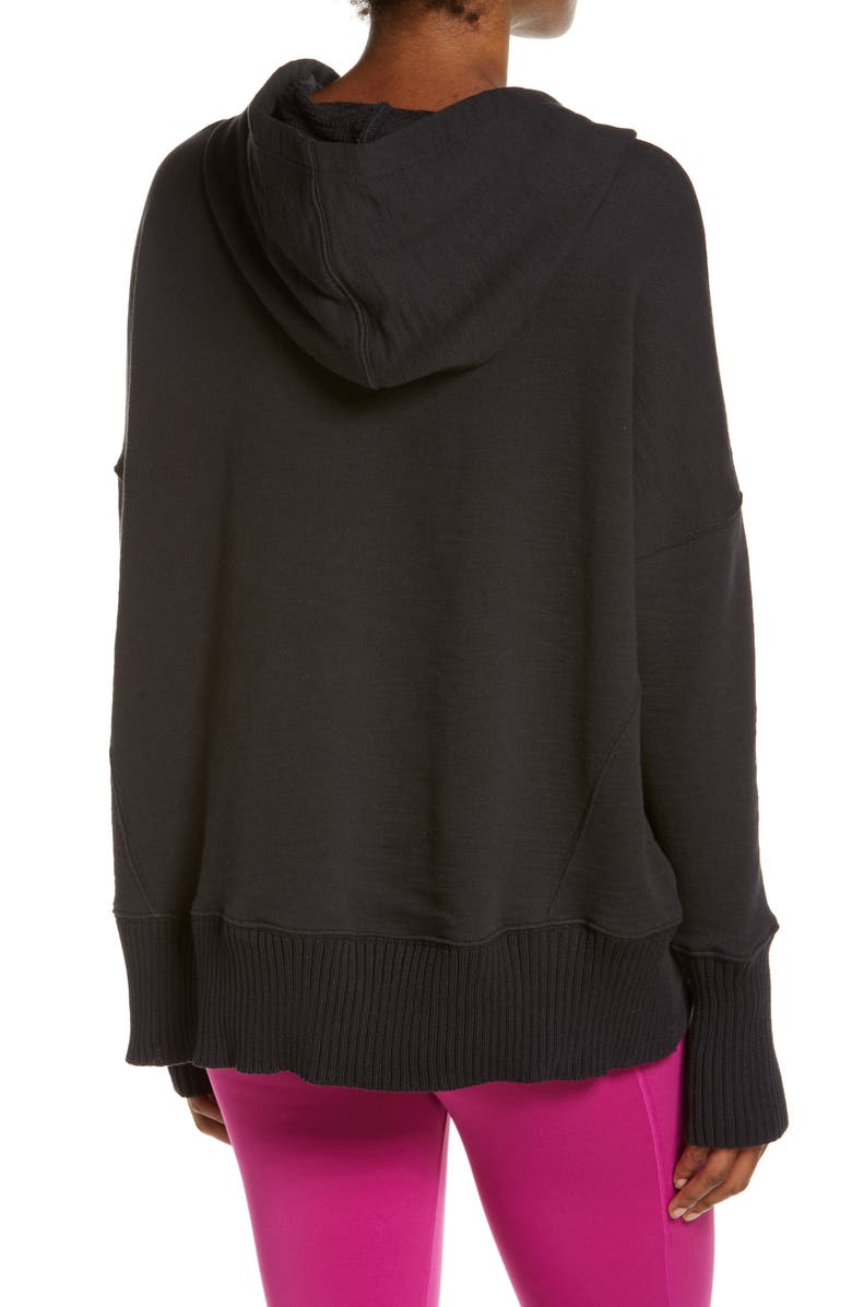 Free People FP Movement Solid Honey Dove Hoodie, Alternate, color, 