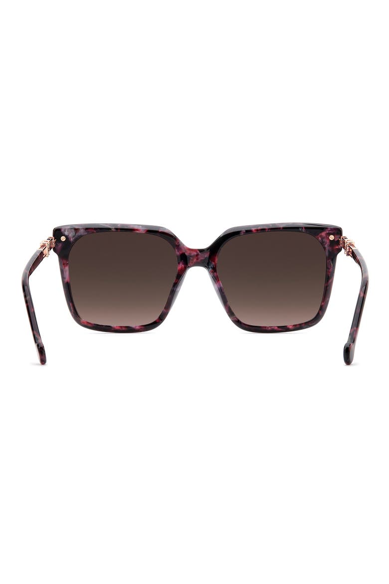 56mm Square Sunglasses, Alternate, color, RED HAVANA BLACK/ BROWN SF
