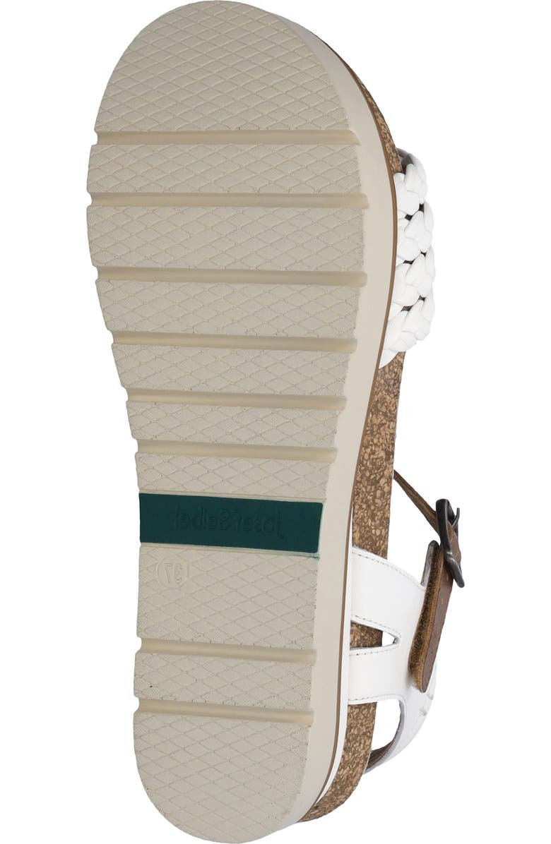 Josef Seibel Clea Braided Sandal, Alternate, color, White
