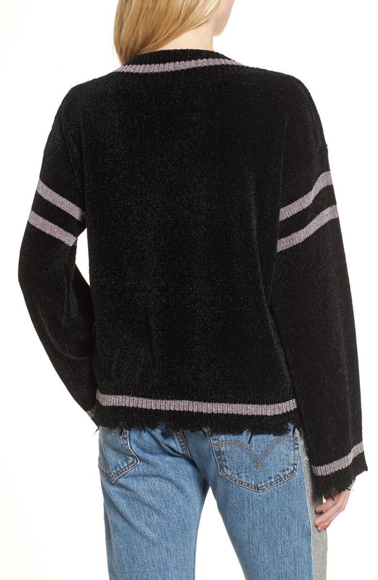 KENDALL + KYLIE Oversize V-Neck Sweater, Alternate, color, 