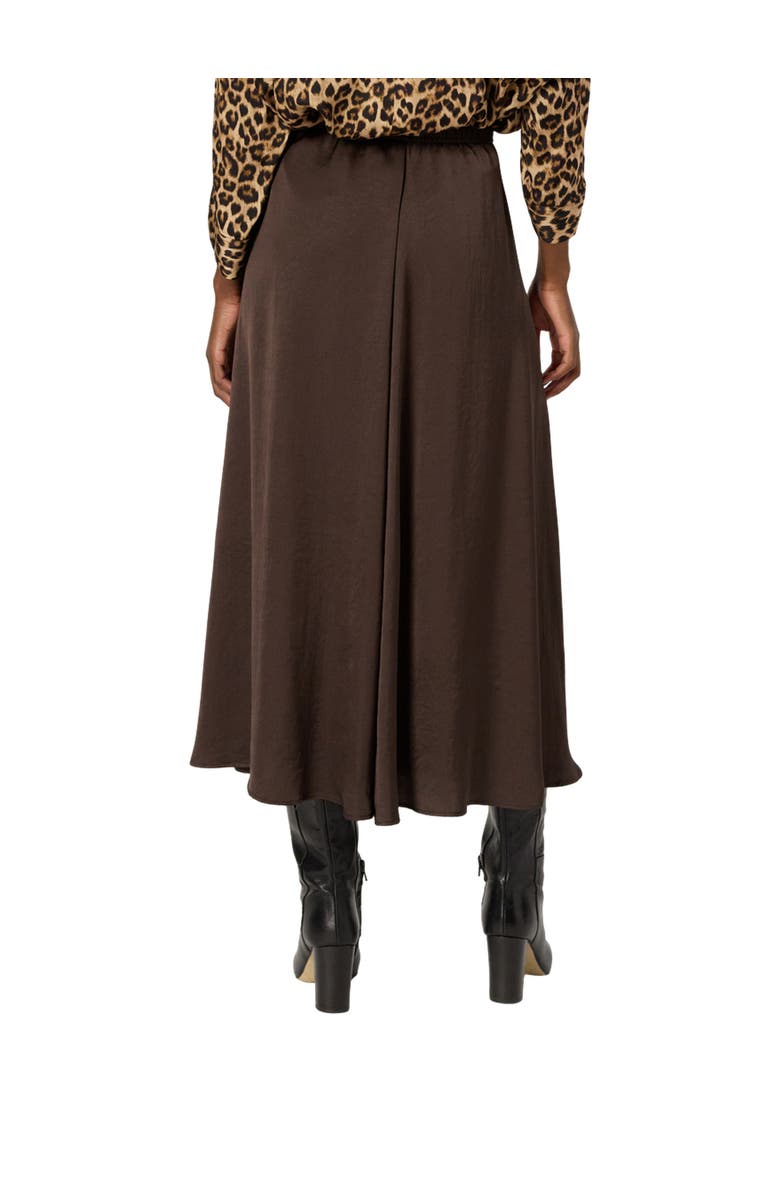 GERARD DAREL Bella Satin Midi Skirt, Alternate, color, Khaki Green