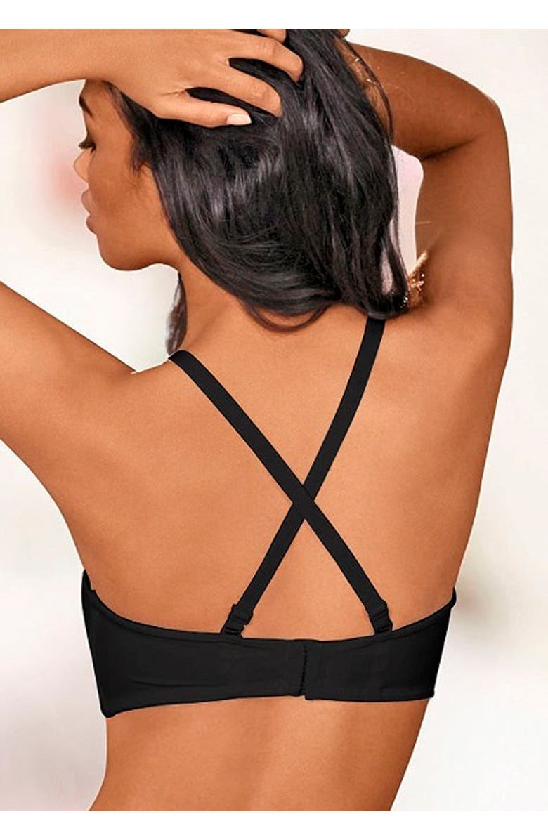 LASCANA Women's Multiway Clear Strap Strapless T-Shirt Bra, Alternate, color, 