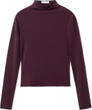 MANGO Funnel Neck Long Sleeve T-Shirt