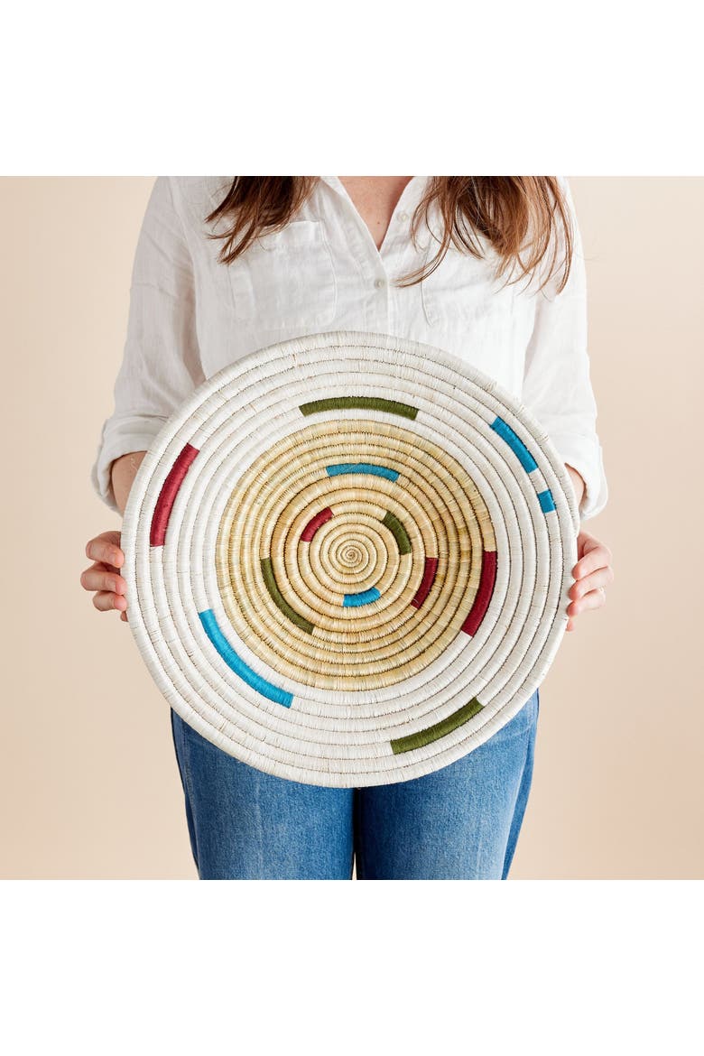 Mosaic Morse Wall Basket, Main, color, Natural