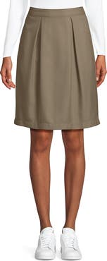 Lands' End School Uniform  Solid Pleated Skort Top of Knee