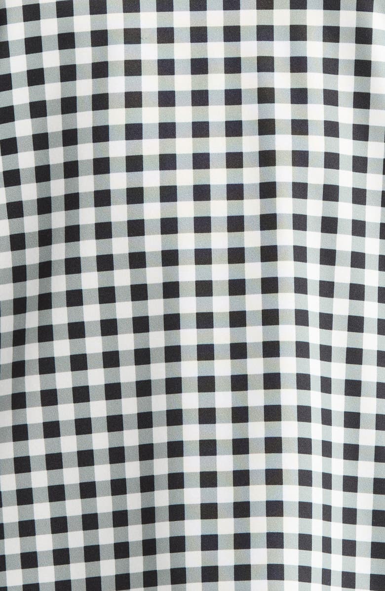 Rhone Court Gingham Sleeveless Polo, Alternate, color, Black Gingham