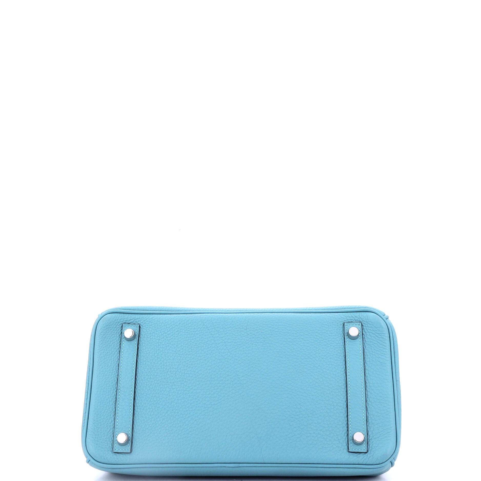 Pre-Owned Hermes Birkin Handbag Blue Togo with Palladium Hardware 30, Alternate, color, Bleu Du Nord