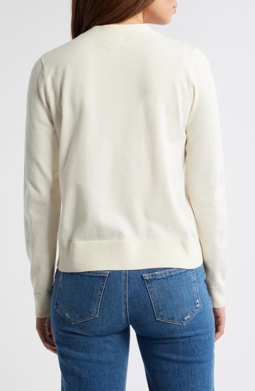 CASLON CASLON® CLASSIC CREWNECK CARDIGAN