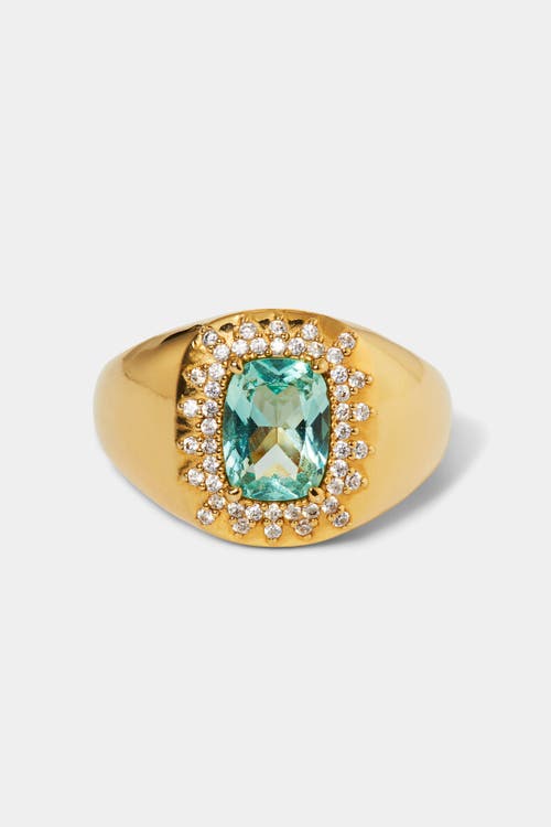 Nadri Cabarete Mint Signet Ring