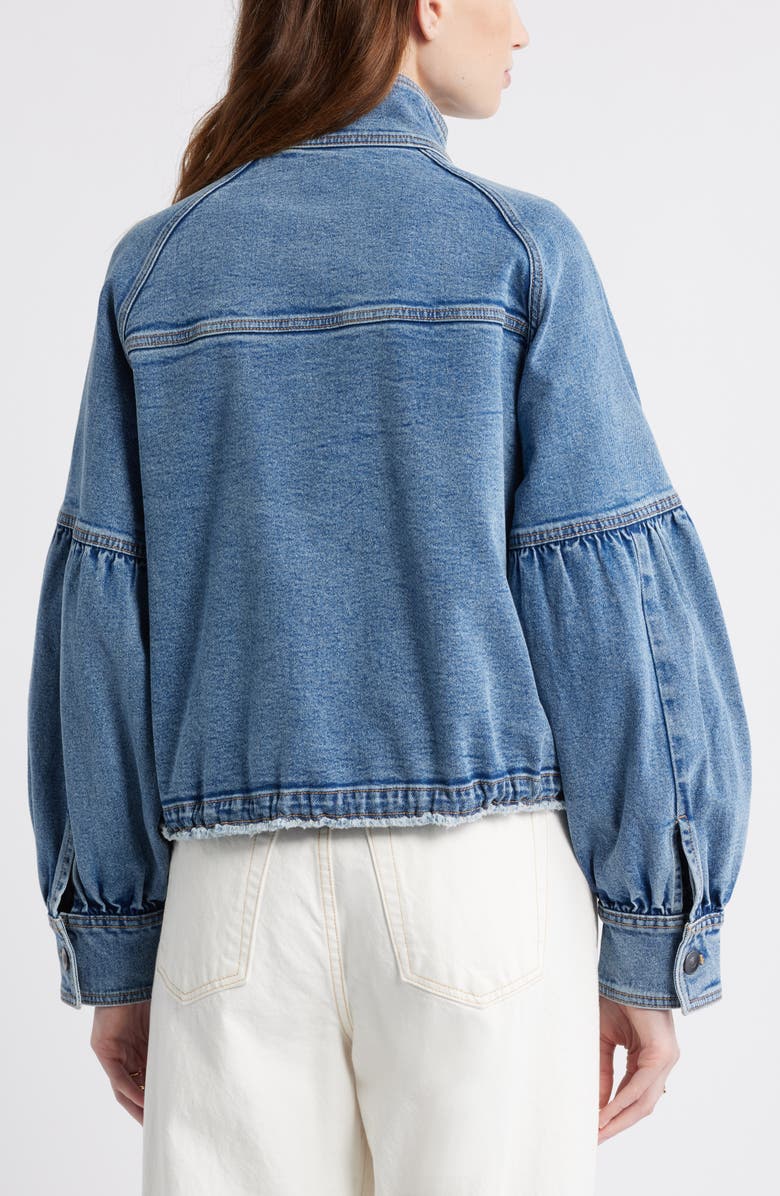 Treasure & Bond Blouse Sleeve Denim Jacket, Alternate, color, Medium Wash