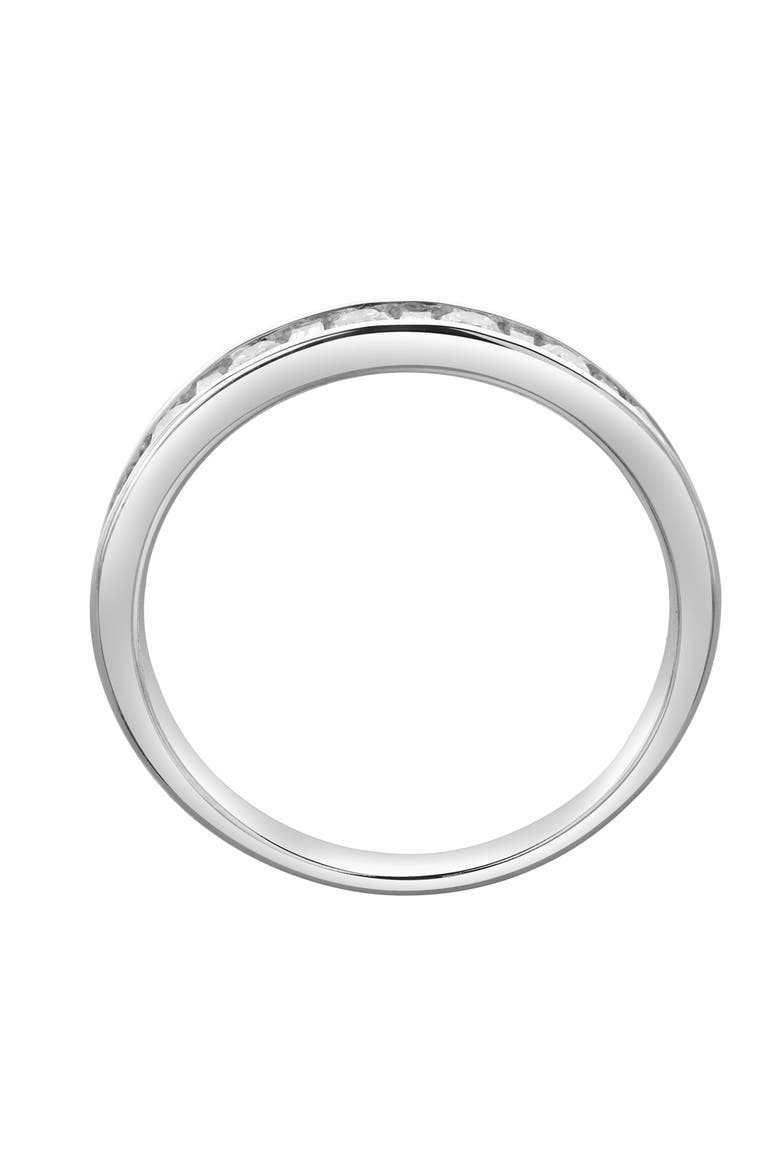 Cosmos 14K Gold Round Diamond Studded Band Ring - 0.52cts, Alternate, color, 14K White Gold
