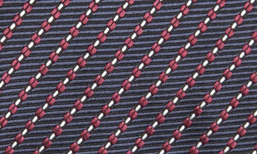Zegna Ties Stripe Mulberry Silk Tie In Blue