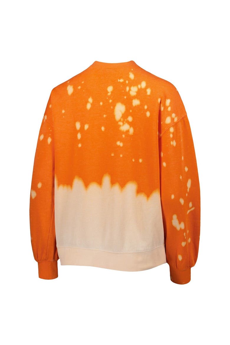 Women's Gameday Couture Orange Clemson Tigers Twice As Nice Faded Dip-Dye Pullover Long Sleeve Top, Alternate, color, Orange