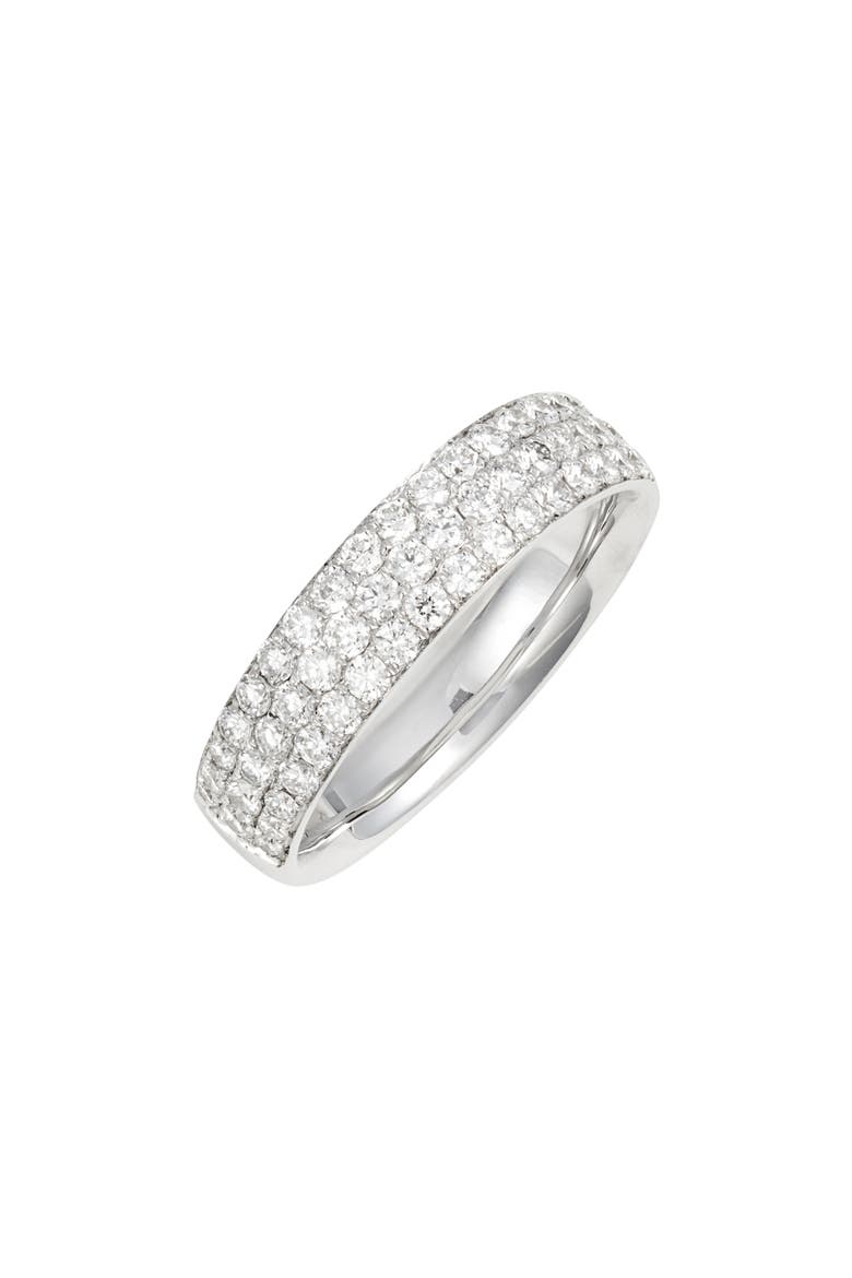 Audrey 3-Row Diamond Ring (Nordstrom Exclusive), Main, color, WHITE GOLD/ DIAMOND