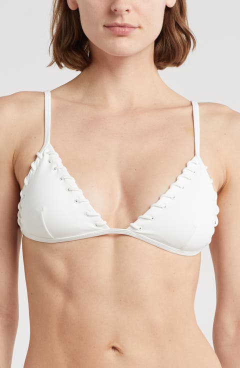 Whipstitch Trim Bikini Top (Regular & Plus)