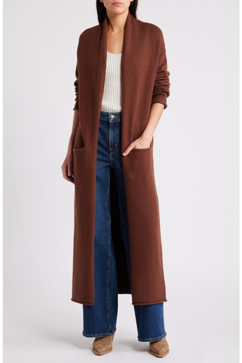 Duster Cardigan, Main, color, BROWN SOIL