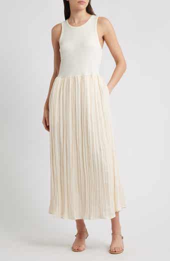 DKNY Mixed Media Maxi Dress