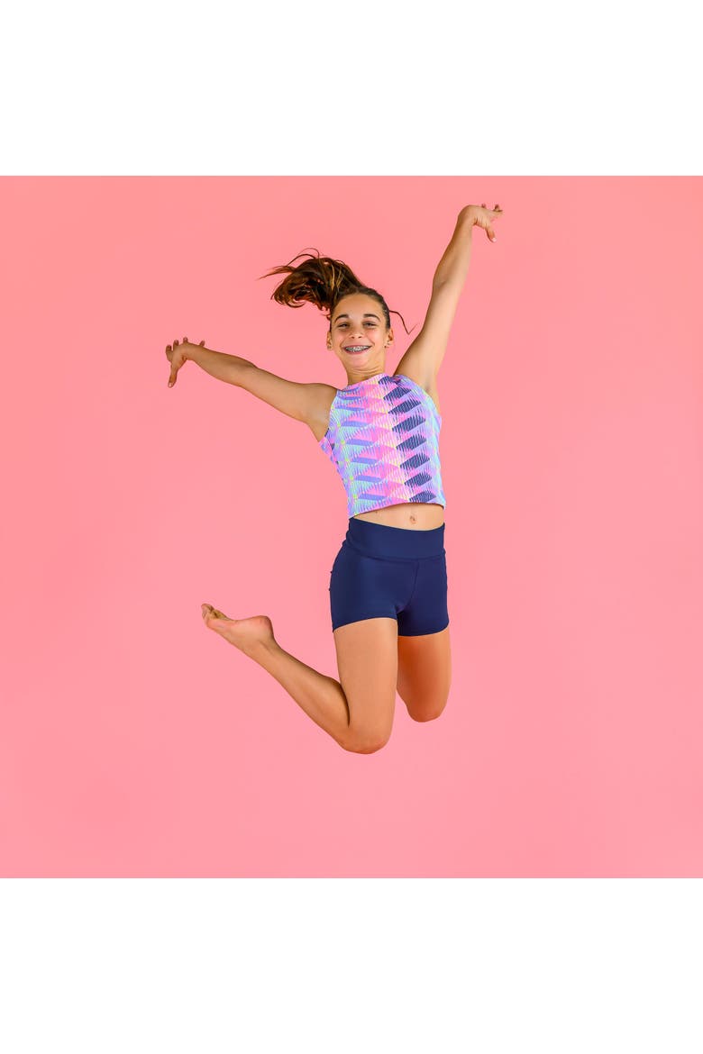 High Waisted Performance Short, Alternate, color, Navy
