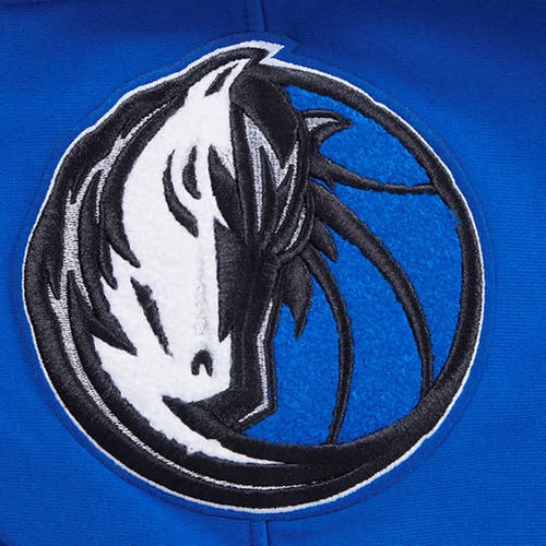 Pro Standard Men's Blue Dallas Mavericks Area Code Pullover Hoodie In Gold