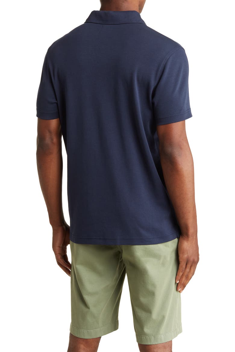 Solid Interlock Polo, Alternate, color, NAVY BLAZER