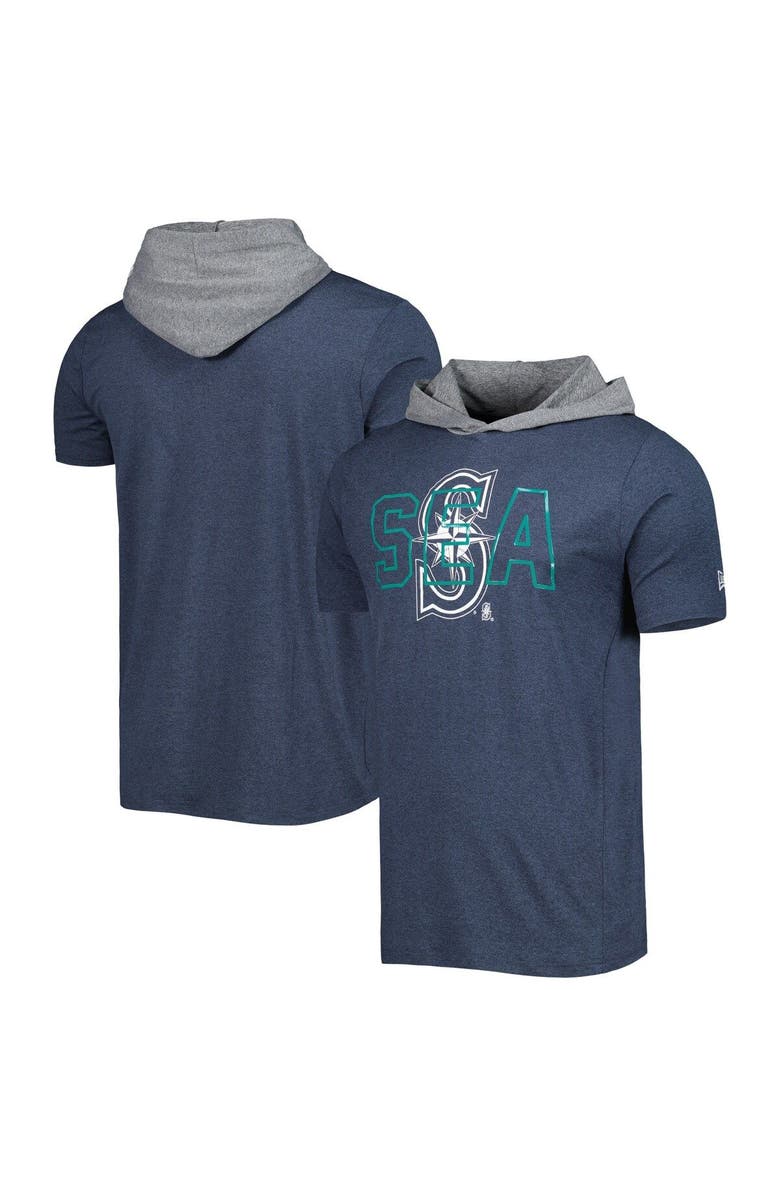 New Era Men's New Era Navy Seattle Mariners Team Hoodie T-Shirt, Main, color, 