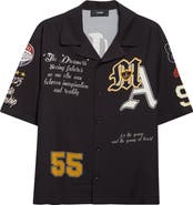 AMIRI Varsity Patch Oversize Camp Shirt