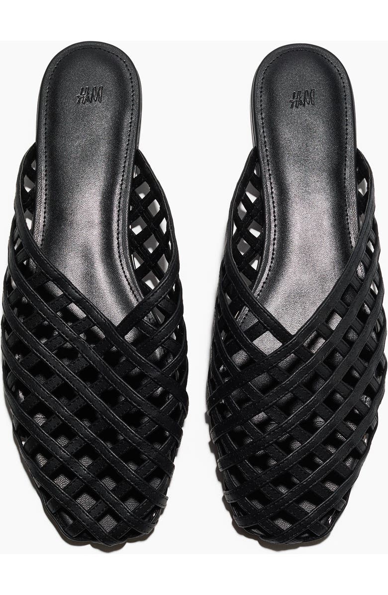 H&M Interwoven Mules, Main, color, Black