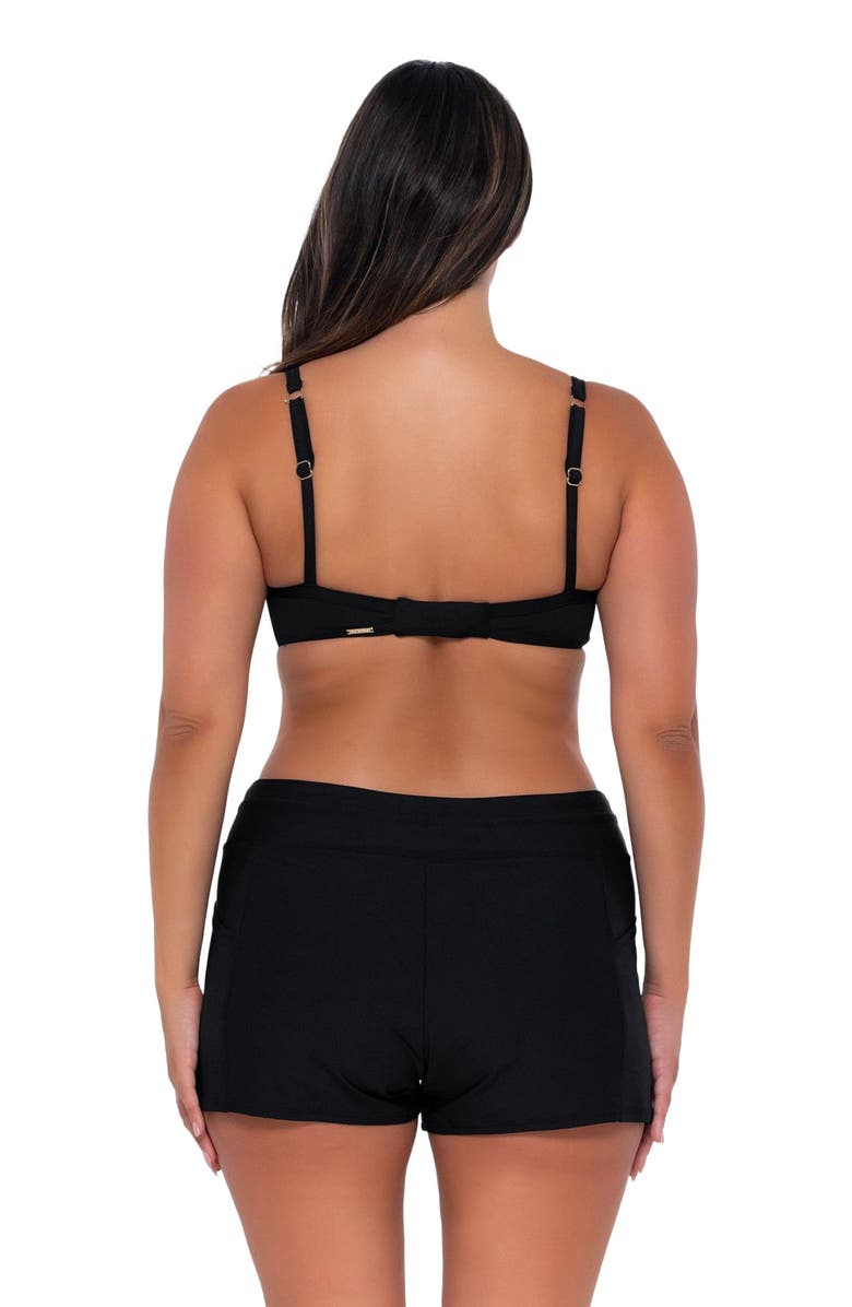 Sunsets Laguna Swim Short Bottoms, Alternate, color, Black