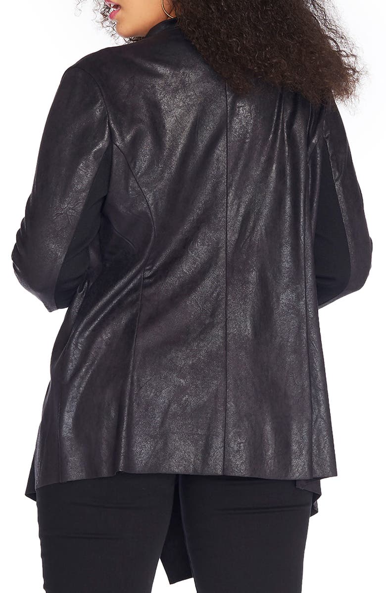 Rebel Wilson X Angels Stretch Faux Suede Jacket, Alternate, color, 