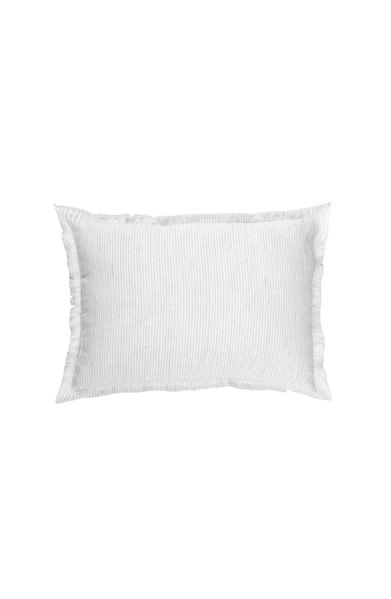 Anaya So Soft Linen Pillow with Down Insert, Alternate, color, Grey