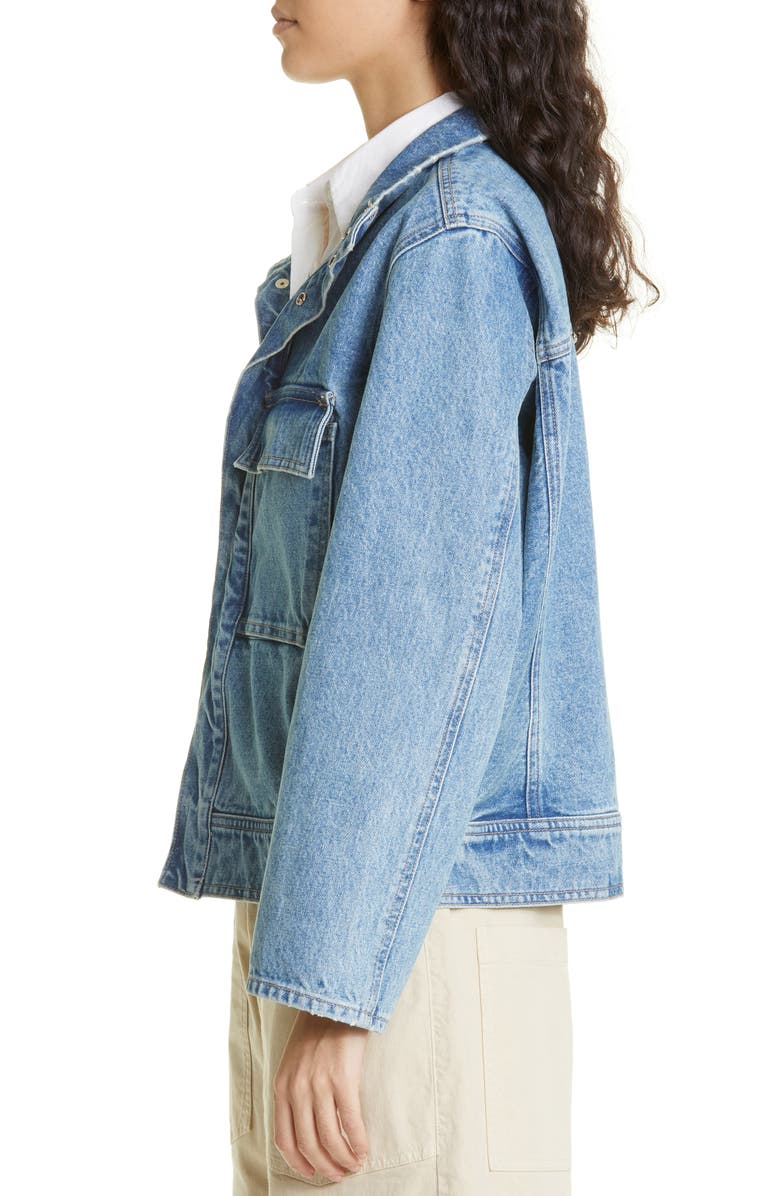 Nili Lotan Marilou Denim Jacket, Alternate, color, 
