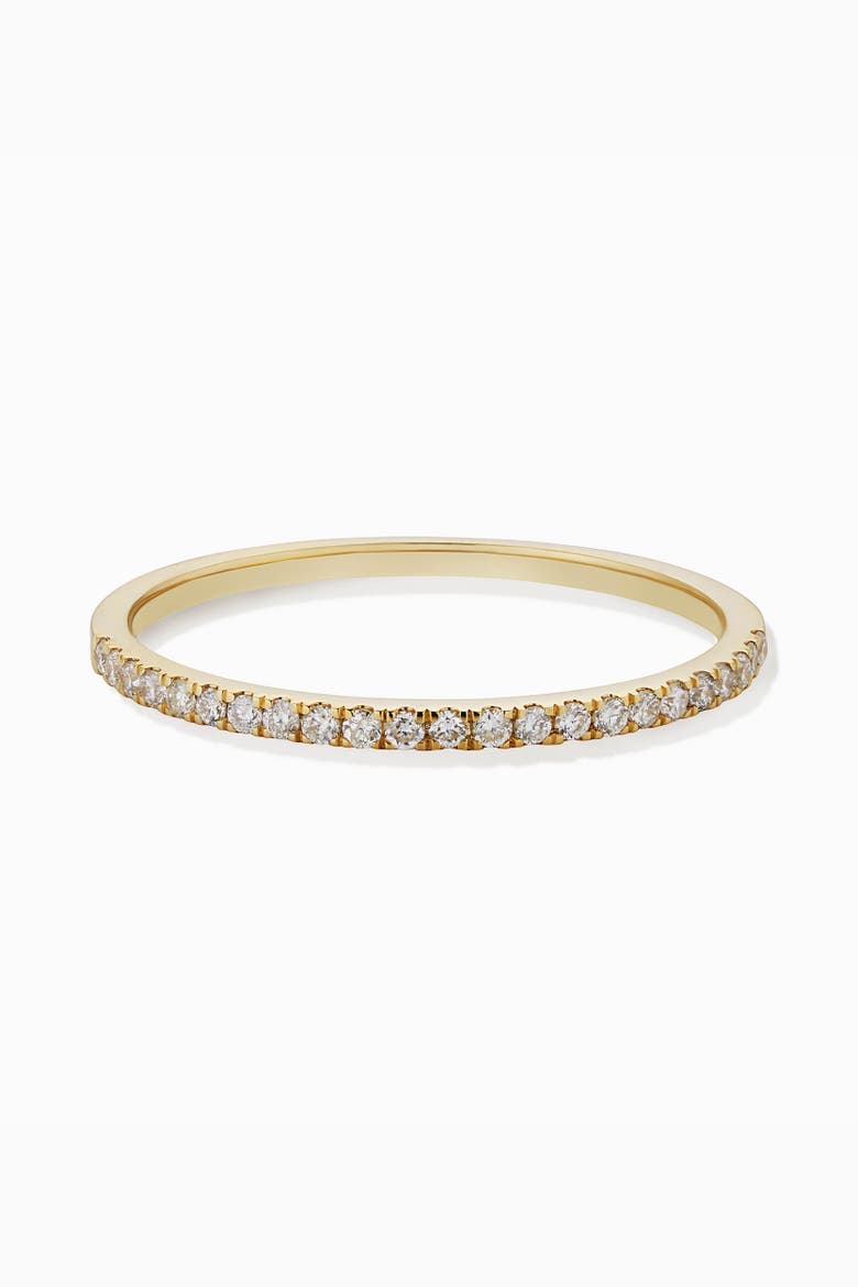 14K Gold Regal Diamond Stack Ring, Alternate, color, Yellow Gold