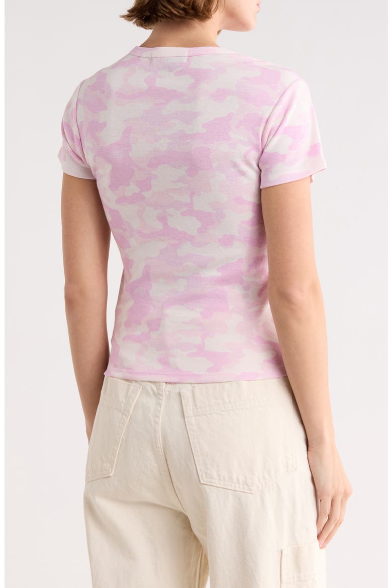 Camo Teddy Graphic Tee, Alternate, color, PINK