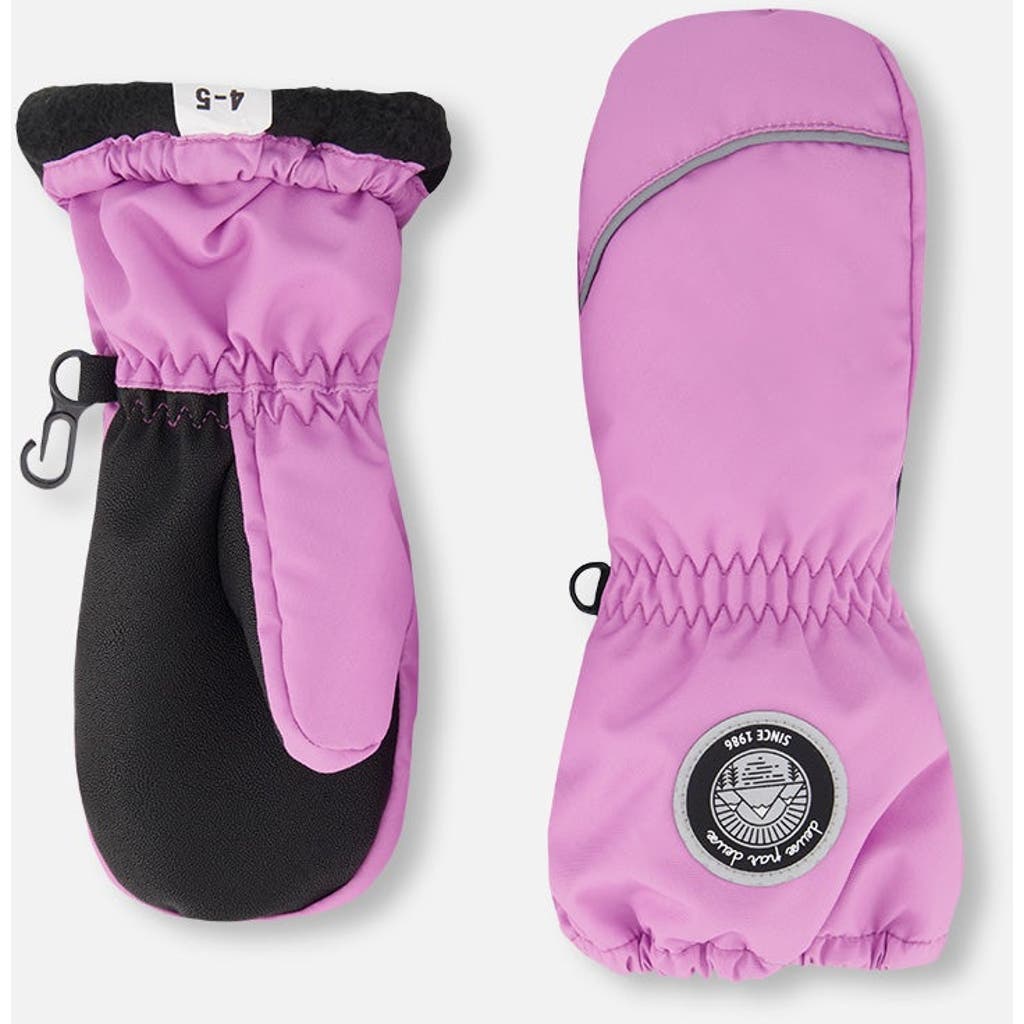 Deux Par Deux Girl Winter Mittens Play In Pink