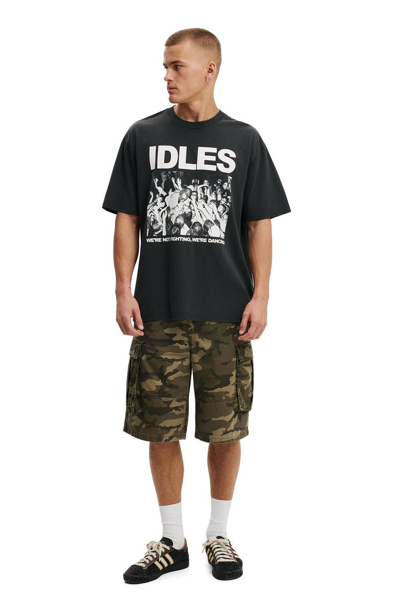 Cotton On Men's Everyday Fit Music T-Shirt, Alternate, color, Washed Black Idles -