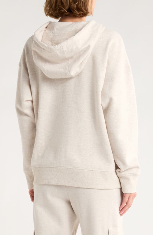 Dkny Mini Stud Logo Full Zip Hoodie In Neutral