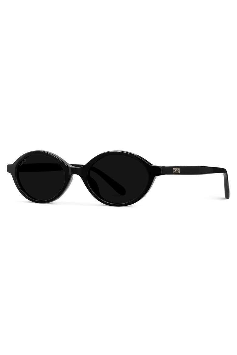 Selene - 49mm Classic Oval Sunglasses, Alternate, color, Black