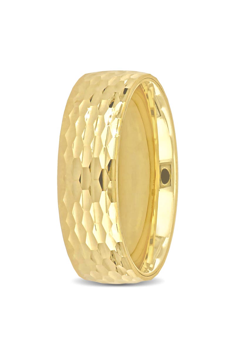 Julianna B. 6mm Geometric Pattern Wedding Band 14k, Alternate, color, 