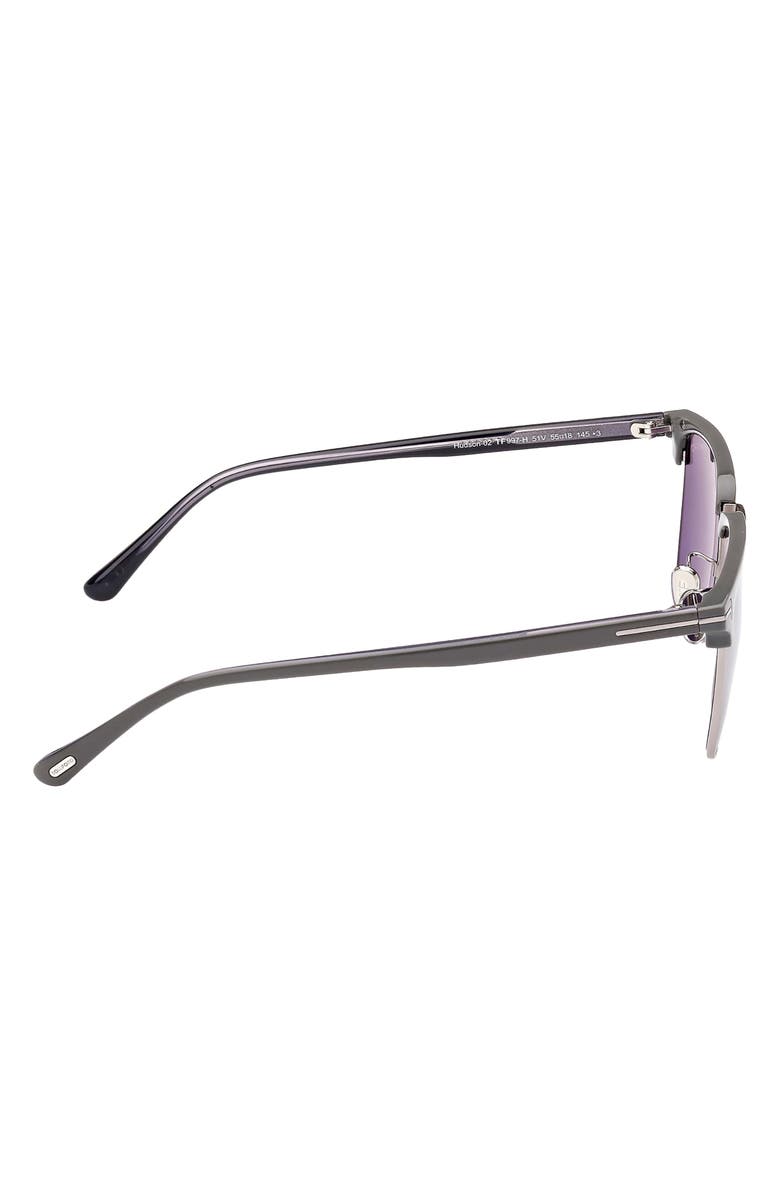 TOM FORD Hudson 55mm Square Sunglasses, Alternate, color,