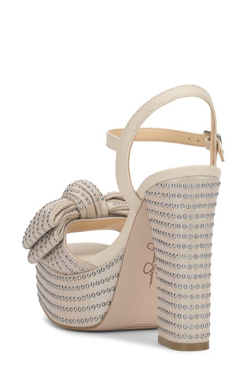 Jessica Simpson Lollien Ankle Strap Platform Sandal In Soft Ivory