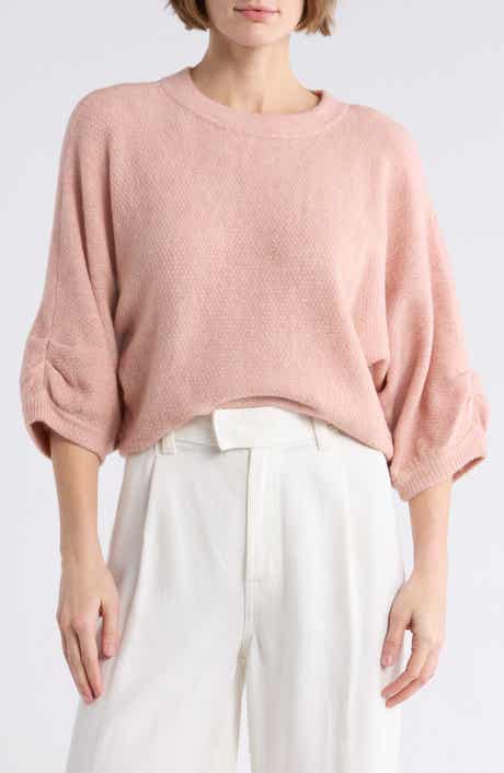 Democracy Seed Stitch Dolman Sweater