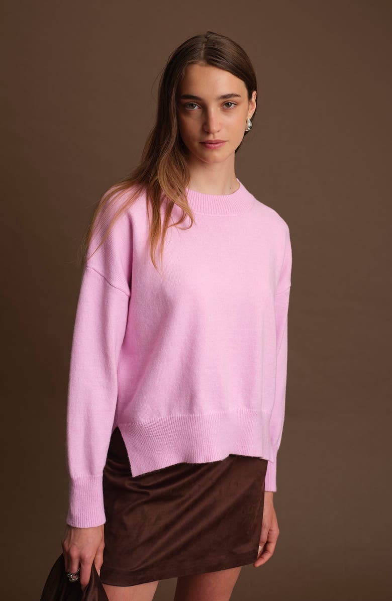 DELUC Livorno Crewneck Sweater, Alternate, color, Pink