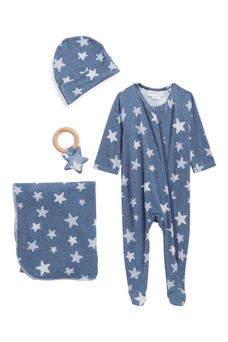 Kids' Stars 4-Piece Set, Main, color, DUSK