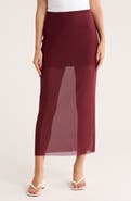 Leith Mesh Midi Skirt