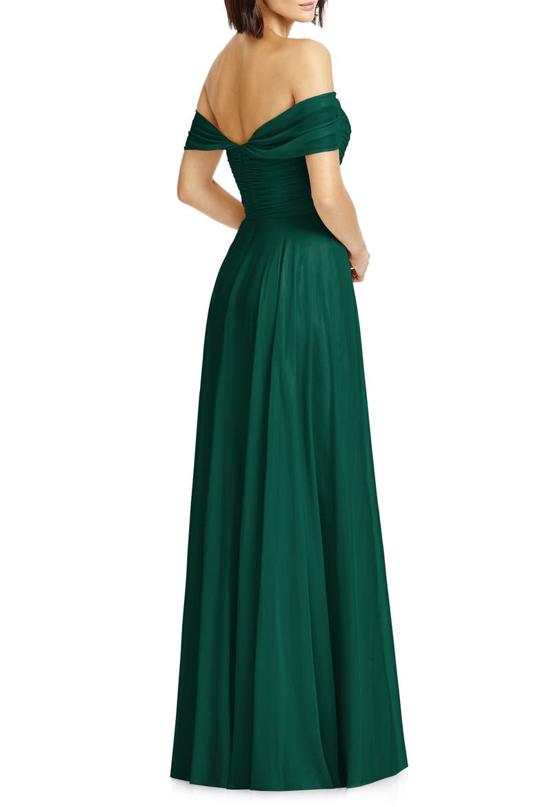 FULL LENGTH OFF THE SHOULDER L, Alternate, color, HUNTER