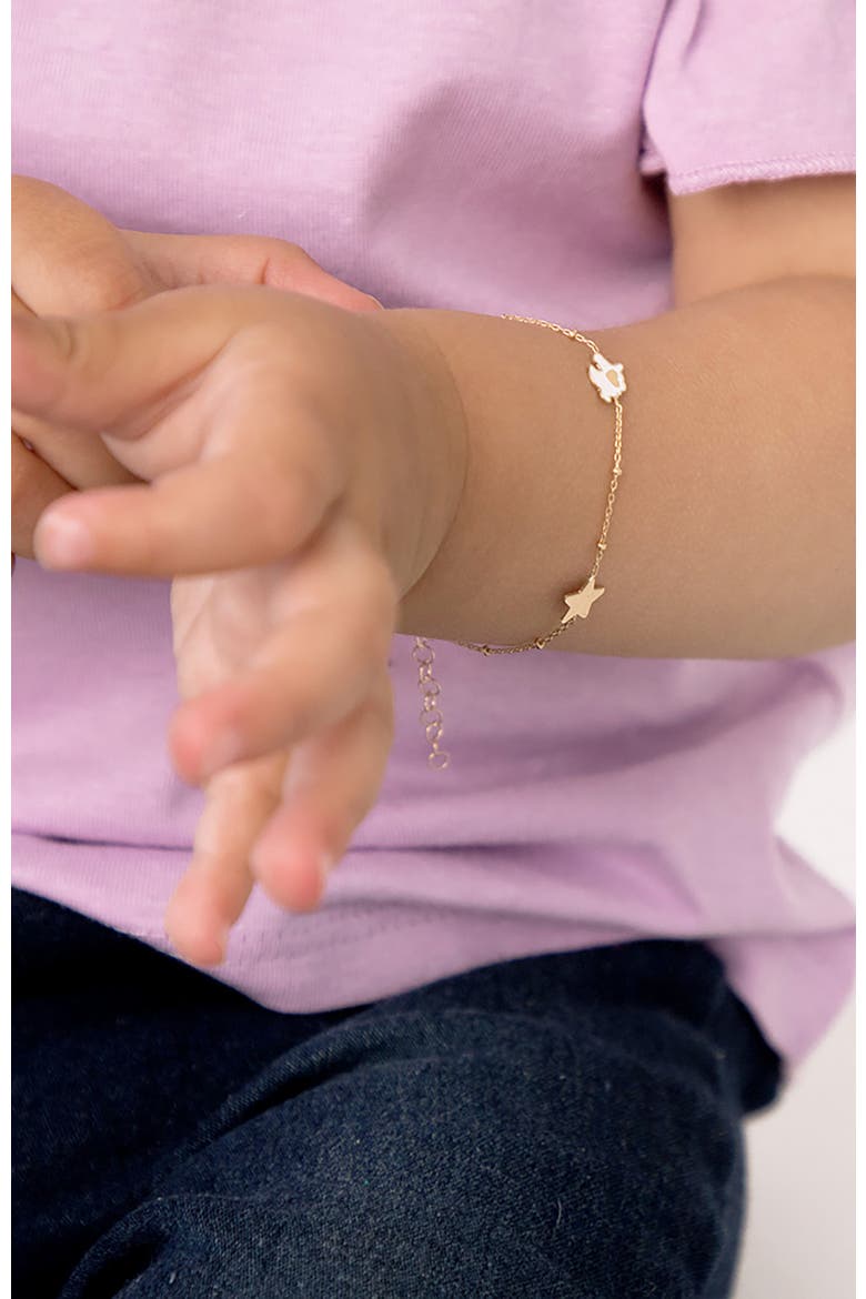 14k Enamel Unicorn Power Bracelet, Alternate, color, Multi-Color