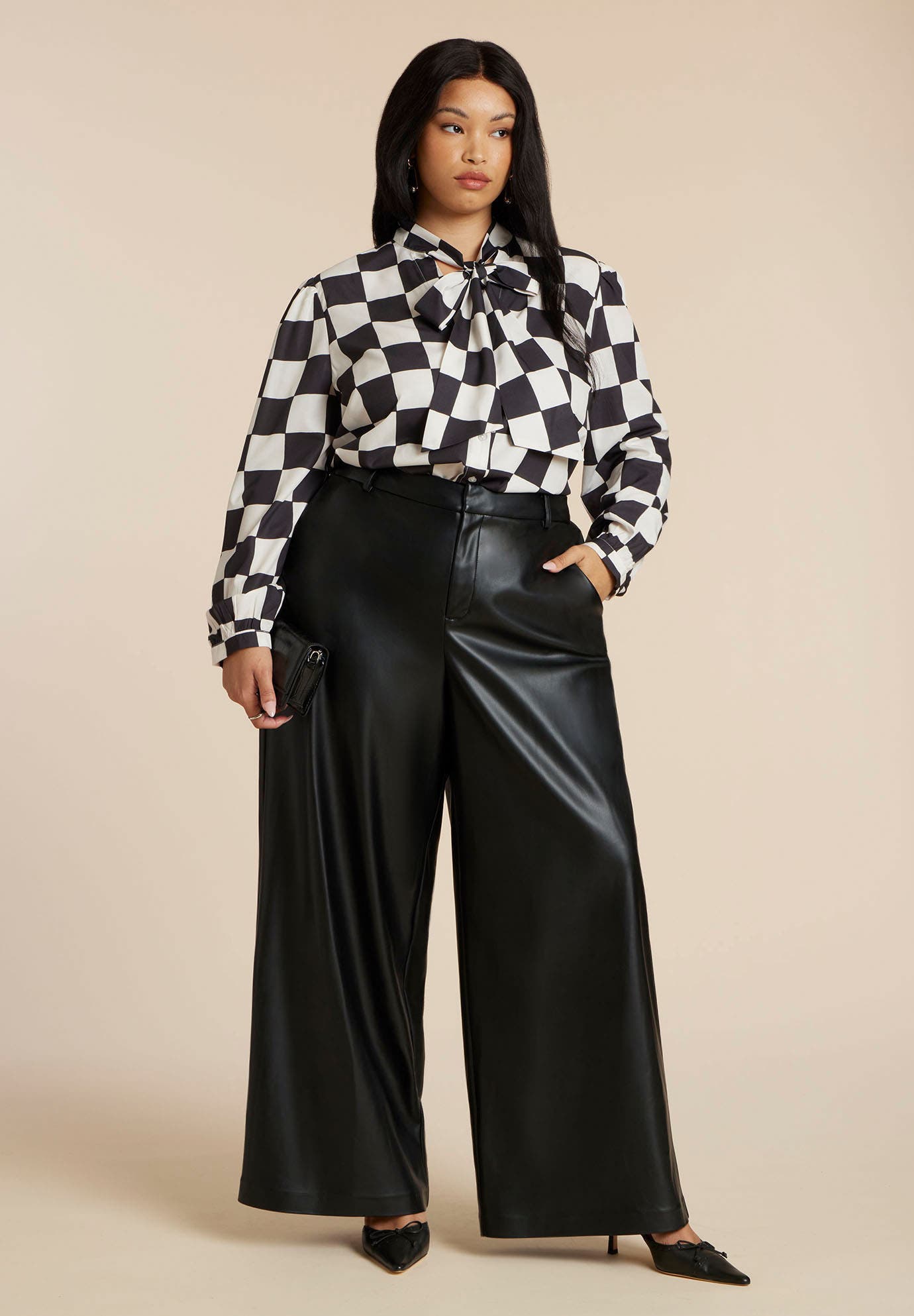 Printed Tie Neck Blouse - image 2